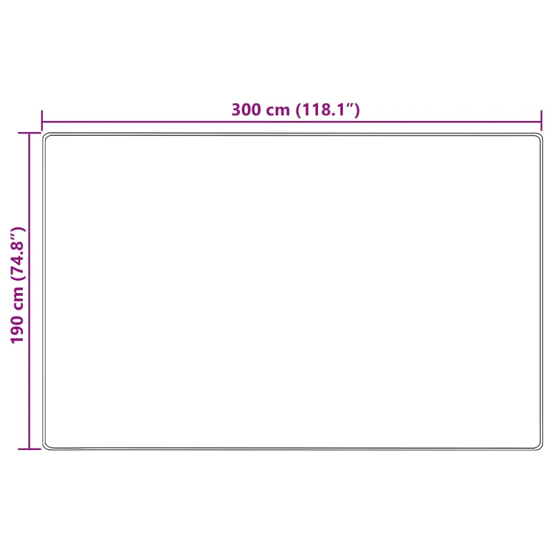 Kilimėlis MARSA Smėlio 190 x 300 cm Poliesteris ir PVC