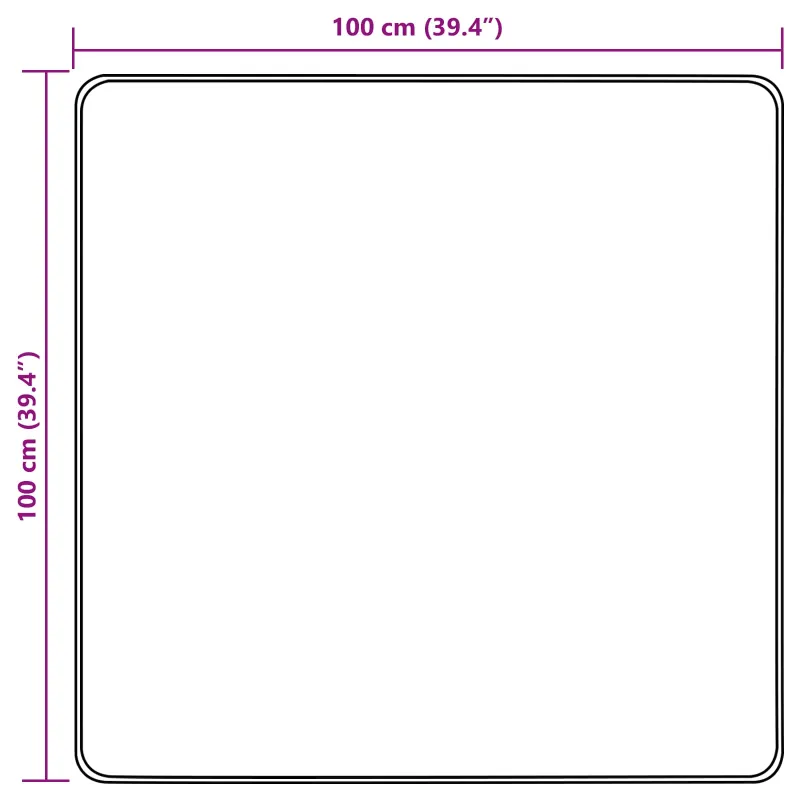 Kilimėlis MARSA Smėlio 100 x 100 cm Poliesteris ir PVC