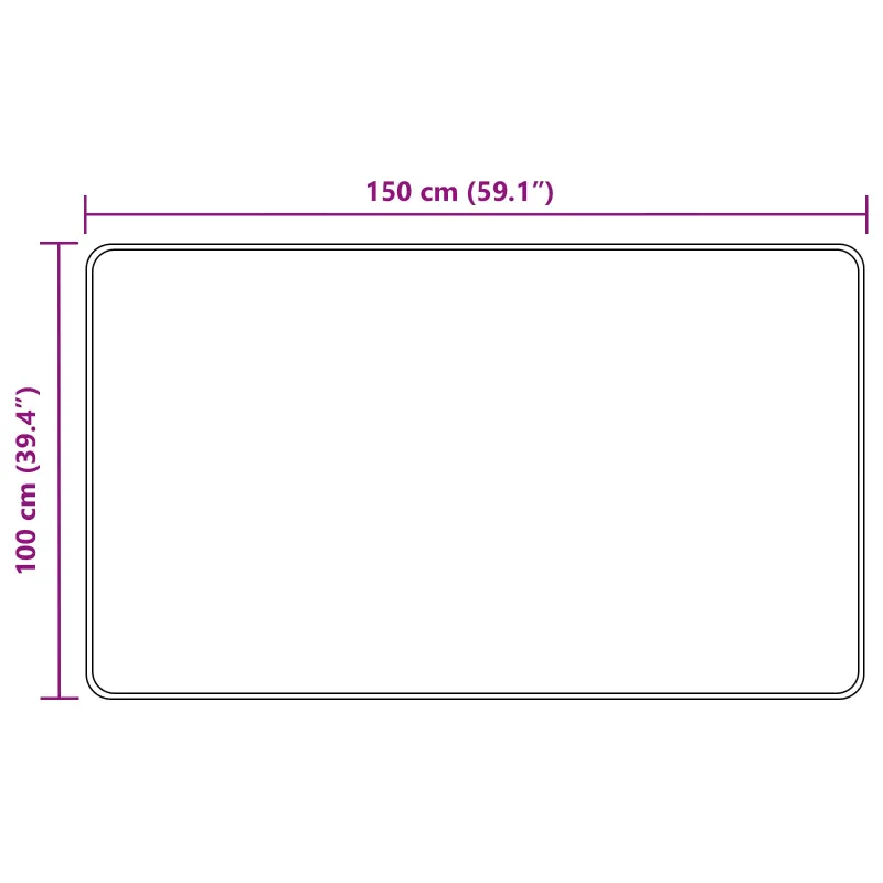 Kilimėlis MARSA Geltona 100 x 150 cm Poliesteris ir PVC