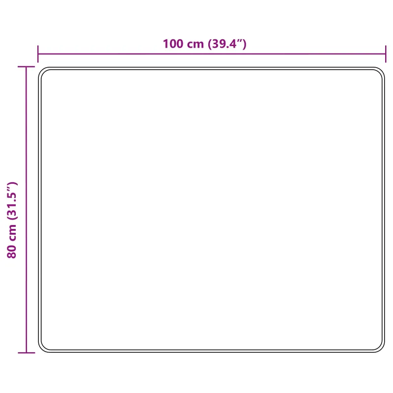Kilimėlis MARSA Įvairiaspalvis 80 x 100 cm Poliesteris ir PVC