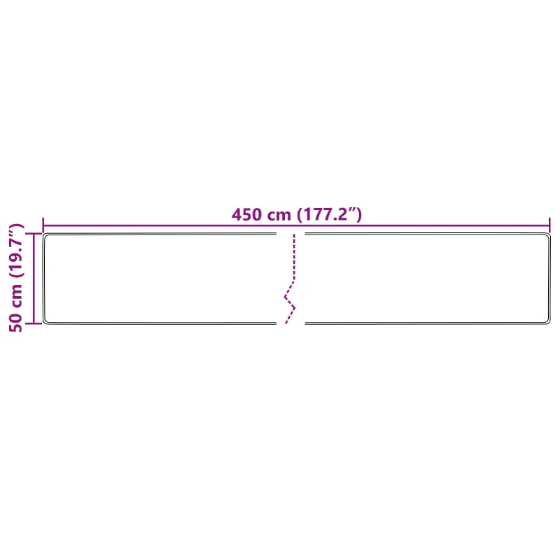 Kilimėlis MARSA Įvairiaspalvis 50 x 450 cm Poliesteris ir PVC