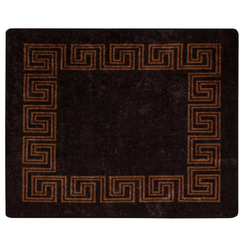 Kilimėlis MARSA Juodas 80 x 100 cm Poliesteris ir PVC
