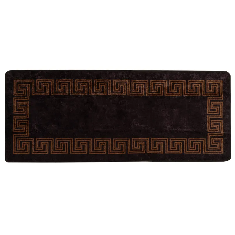 Kilimėlis MARSA Juodas 80 x 200 cm Poliesteris ir PVC