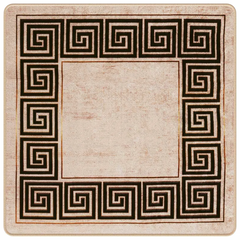 Kilimėlis MARSA Juodas 100 x 100 cm Poliesteris ir PVC