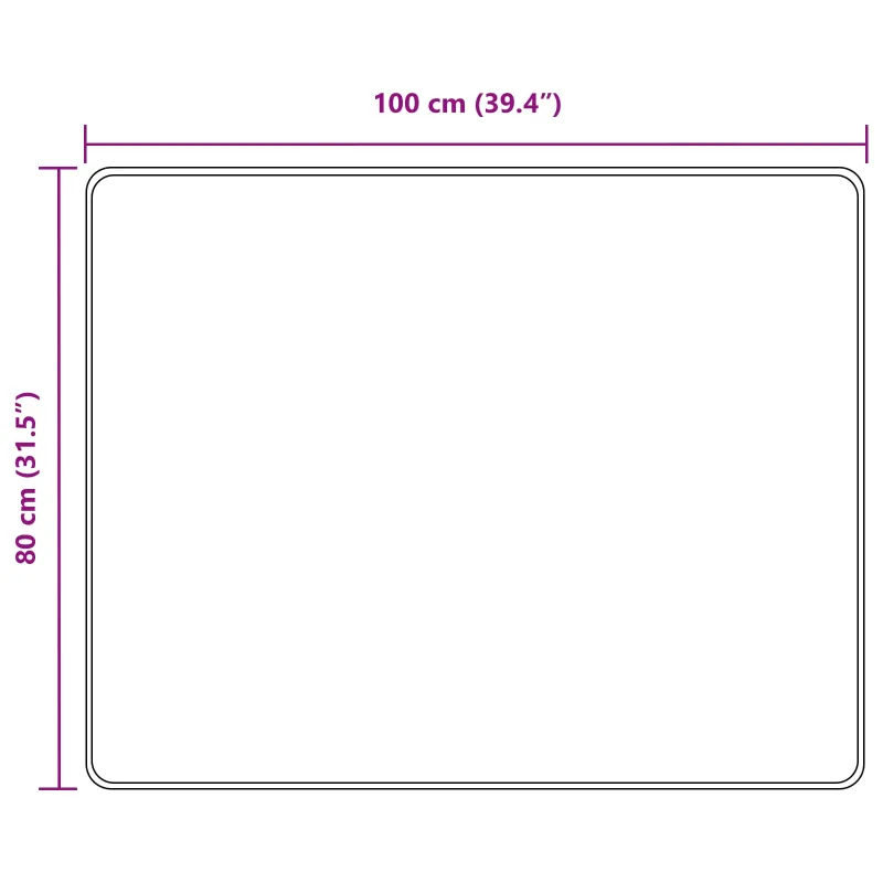 Kilimėlis MARSA Pilka 80 x 100 cm Poliesteris ir PVC