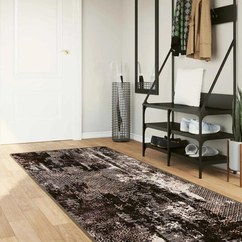 Kilimėlis MARSA Juodas 100 x 300 cm Poliesteris ir PVC
