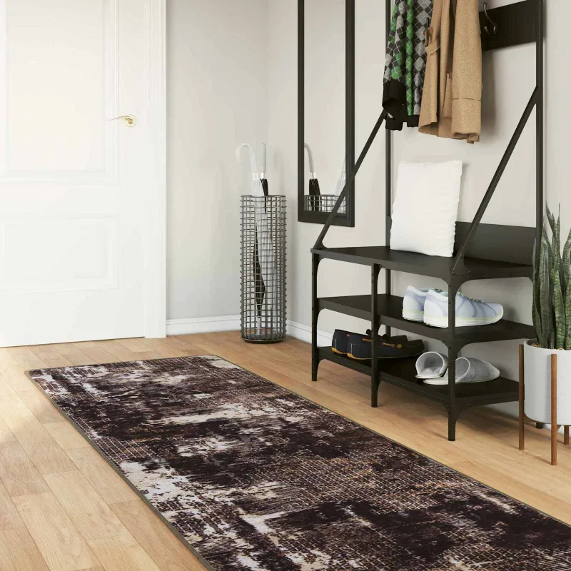 Kilimėlis MARSA Juodas 100 x 400 cm Poliesteris ir PVC