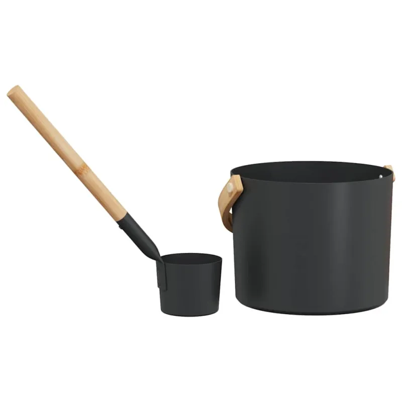 Saunos Priedų Rinkinys 2 pcs Juoda