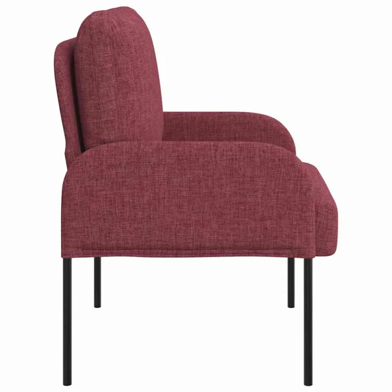 Sofos su pagalve 55cm Vyno raudona fanera