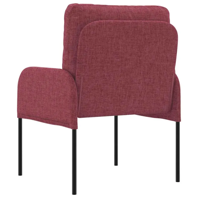 Sofos su pagalve 55cm Vyno raudona fanera