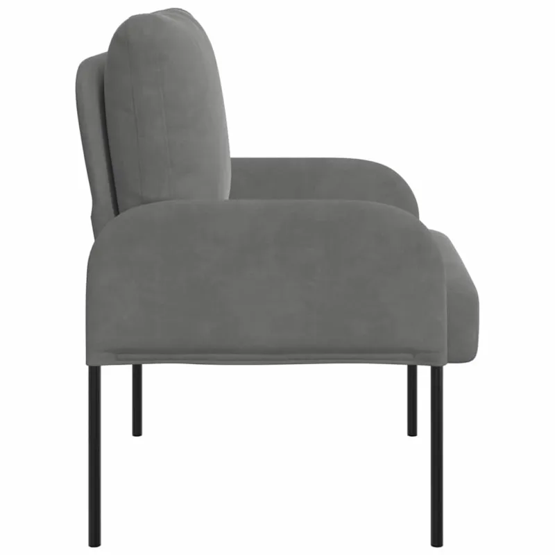 Sofos su pagalve 55cm Tamsiai pilka fanera