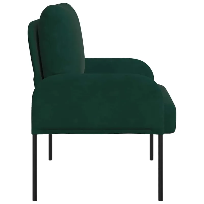Sofos su pagalve 55cm Tamsiai žalia fanera