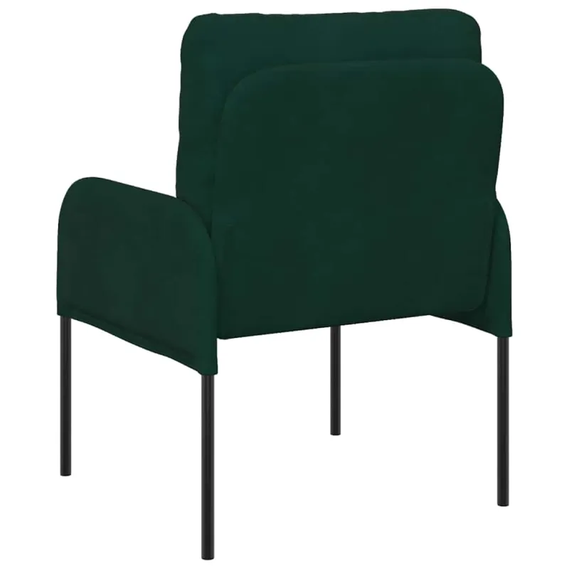 Sofos su pagalve 55cm Tamsiai žalia fanera