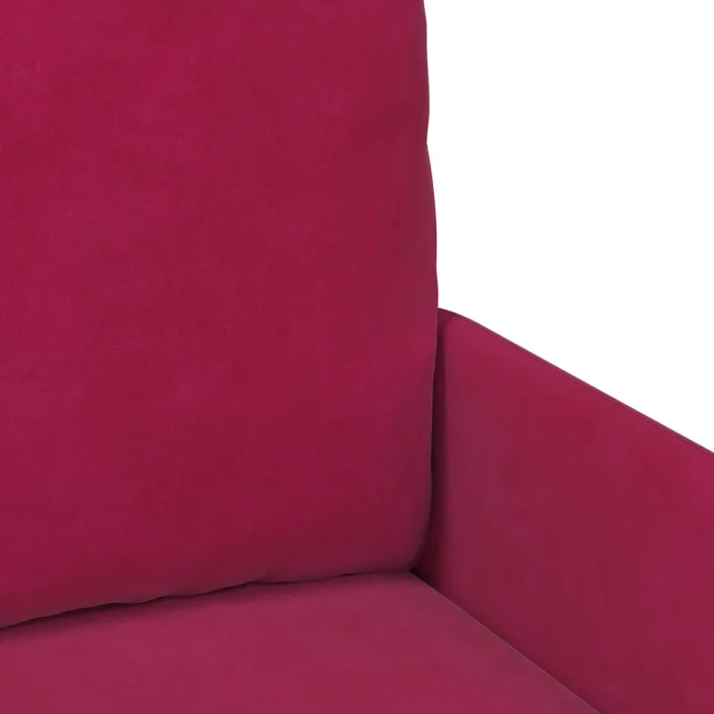 Sofos su pagalve 55cm Vyno raudona fanera
