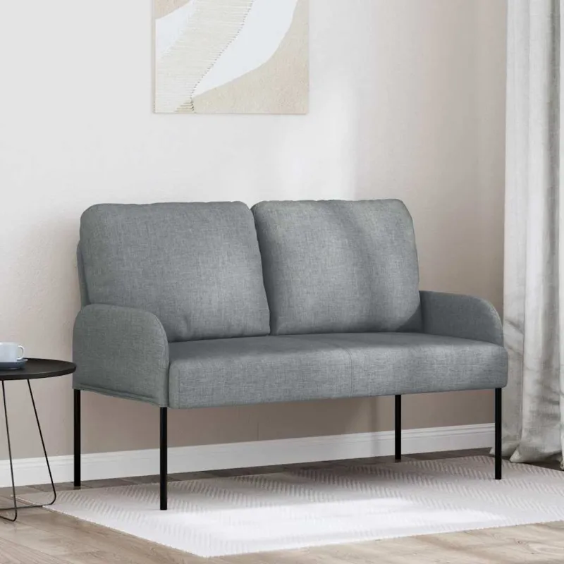 Sofos su pagalve 110cm Šviesiai pilka fanera