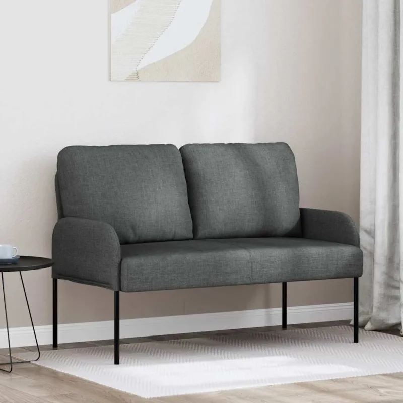 Sofos su pagalve 110cm Tamsiai pilka fanera