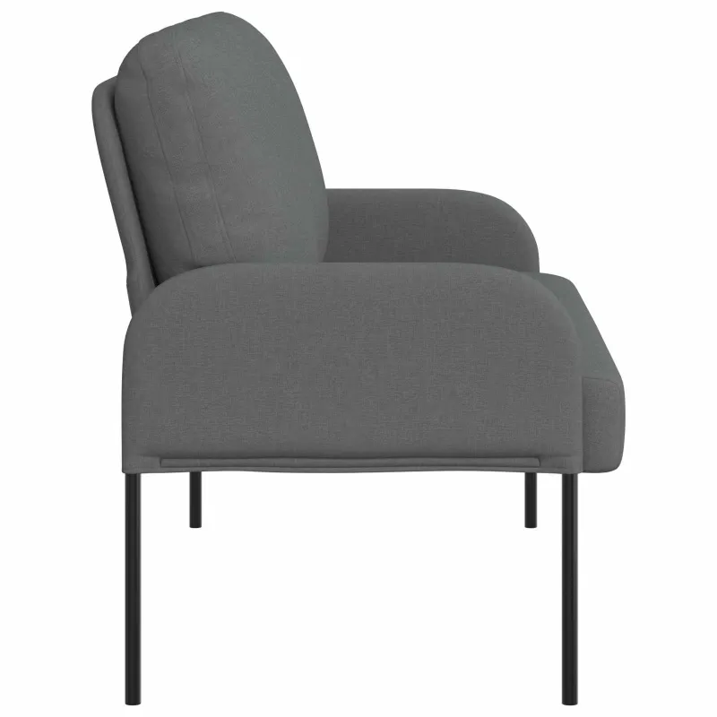 Sofos su pagalve 110cm Tamsiai pilka fanera