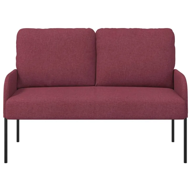 Sofos su pagalve 110cm Vyno raudona fanera