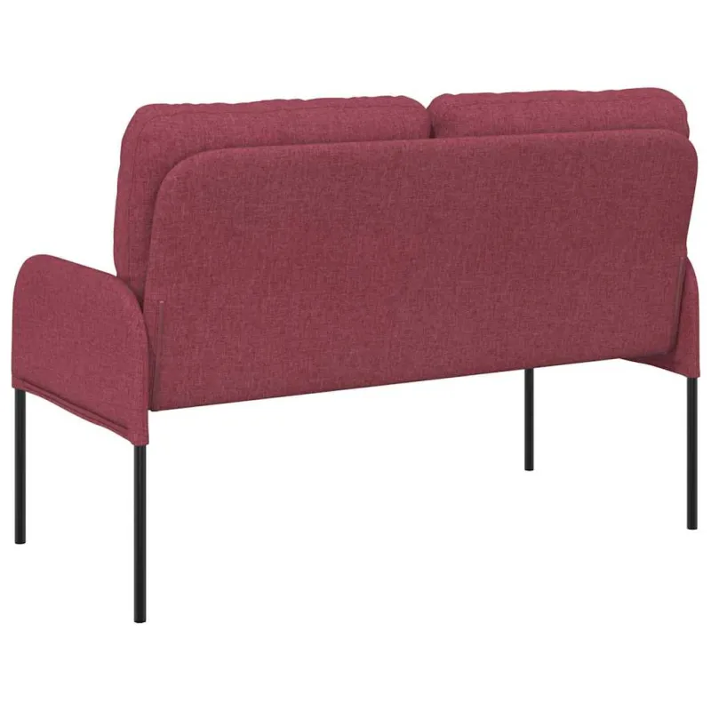 Sofos su pagalve 110cm Vyno raudona fanera