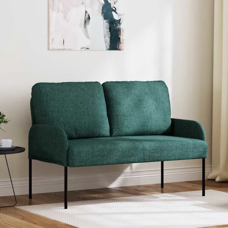 Sofos su pagalve 110cm Tamsiai žalia fanera