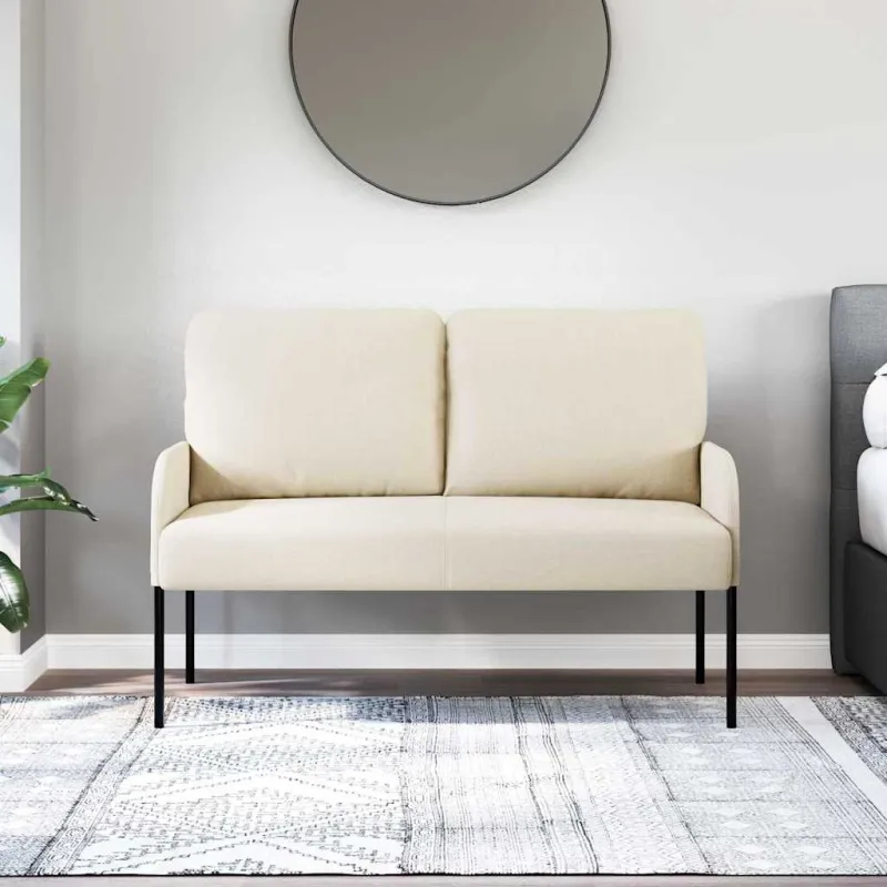Sofos su pagalve 110cm Kreminė fanera