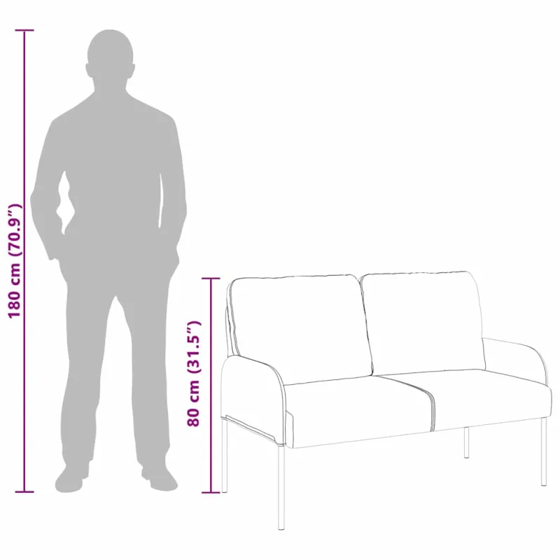 Sofos su pagalve 110cm Kreminė fanera