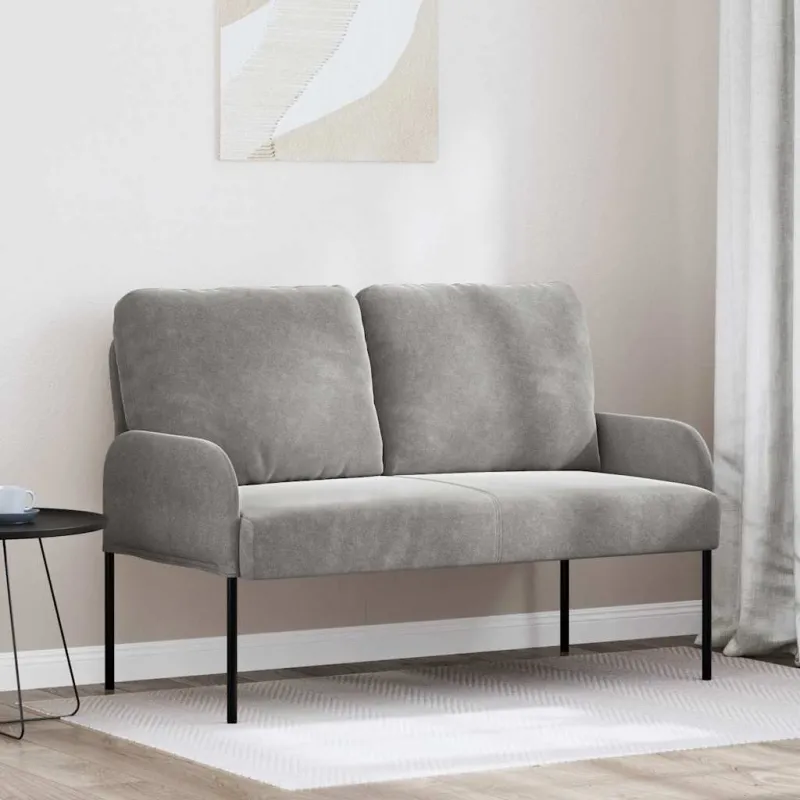 Sofos su pagalve 110cm Šviesiai pilka fanera