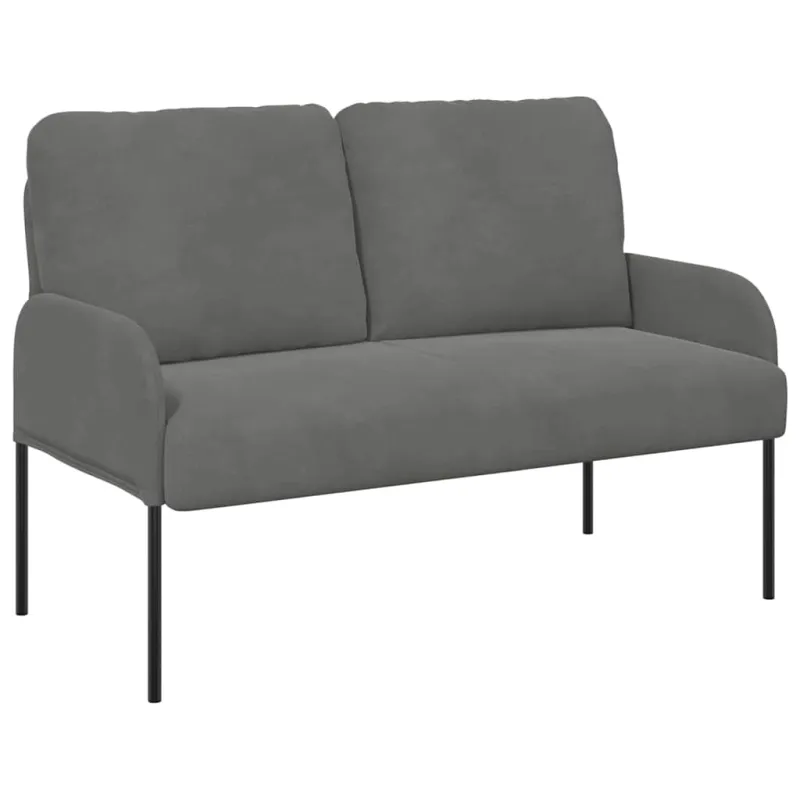 Sofos su pagalve 110cm Tamsiai pilka fanera