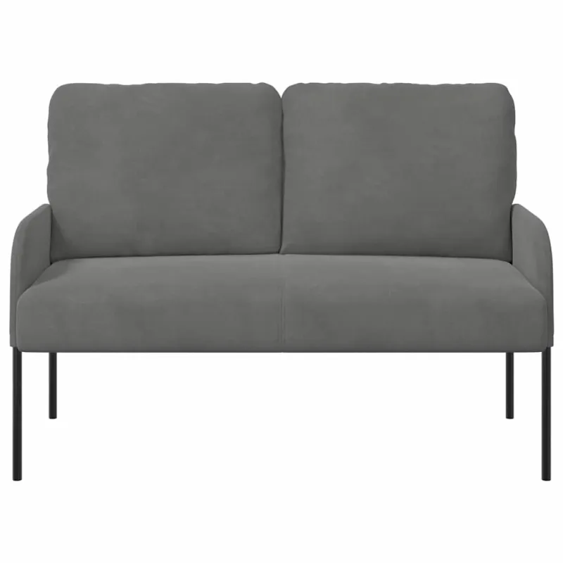 Sofos su pagalve 110cm Tamsiai pilka fanera