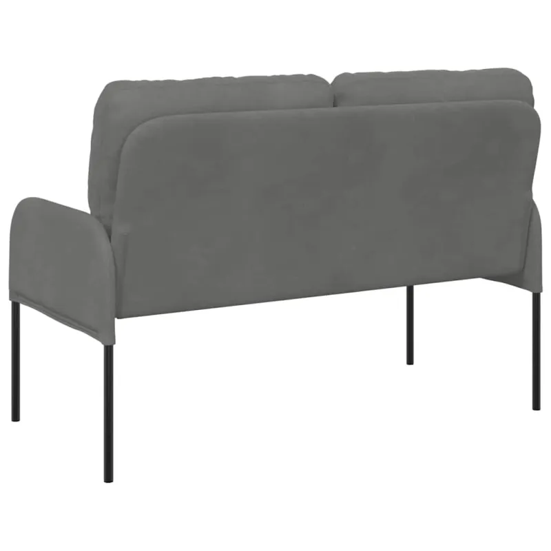 Sofos su pagalve 110cm Tamsiai pilka fanera