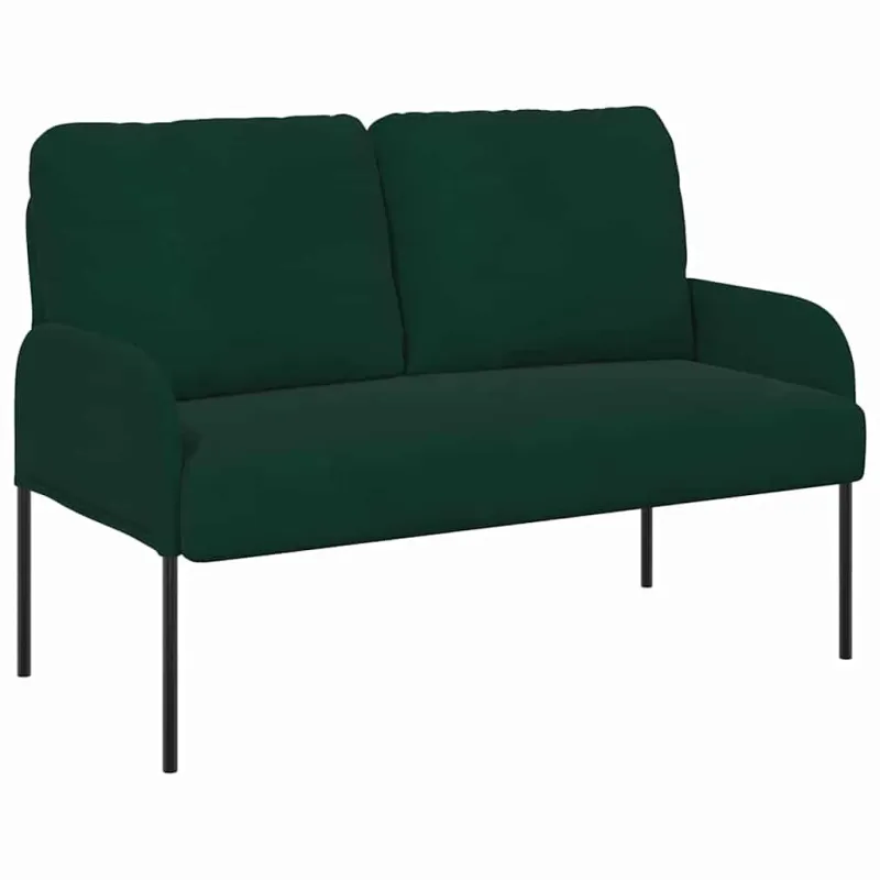 Sofos su pagalve 110cm Tamsiai žalia fanera
