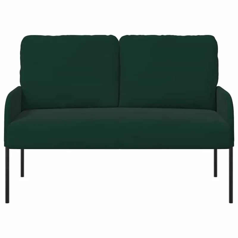 Sofos su pagalve 110cm Tamsiai žalia fanera