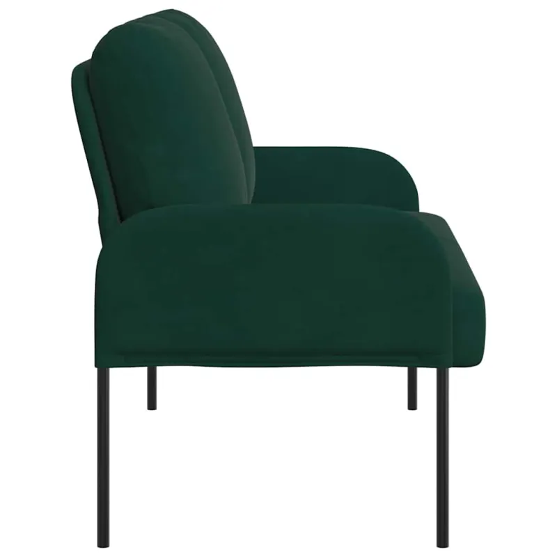 Sofos su pagalve 110cm Tamsiai žalia fanera