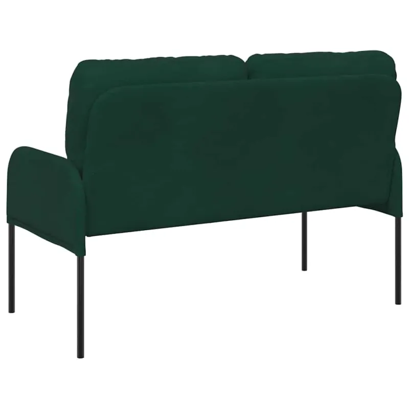 Sofos su pagalve 110cm Tamsiai žalia fanera