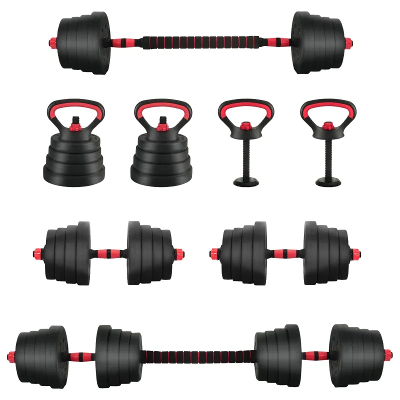 4-in-1 Hantelių Barbell Kettlebell Rinkinys 30 kg