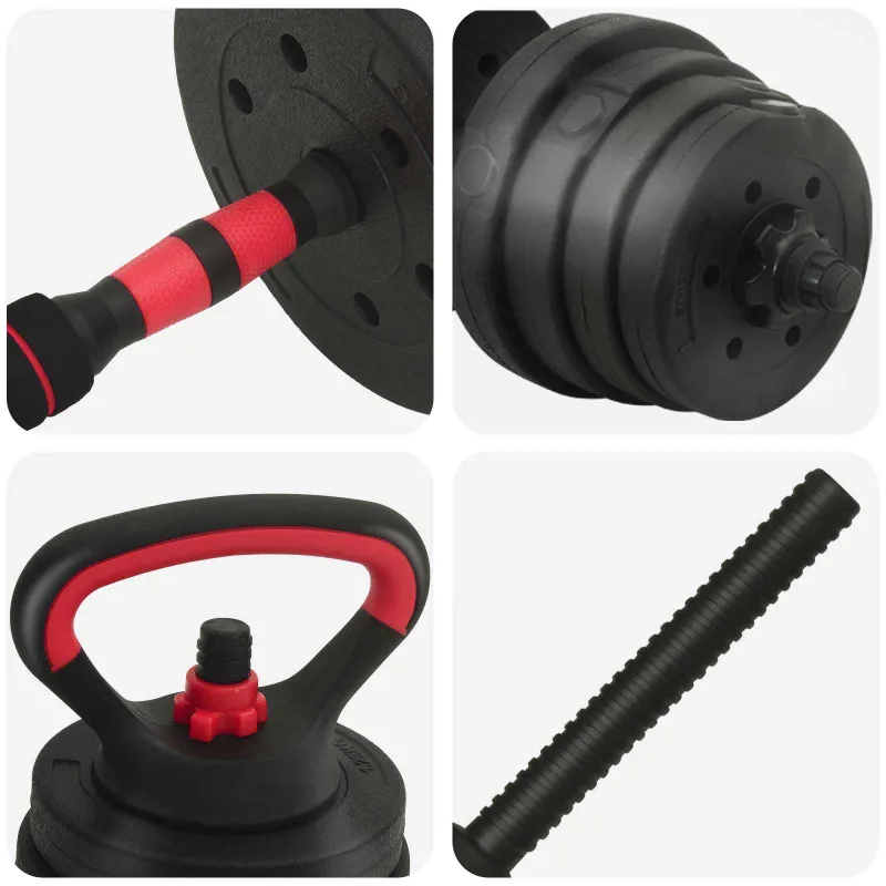 4-in-1 Hantelių Barbell Kettlebell Rinkinys 30 kg