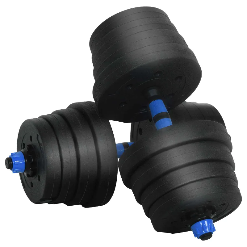 4-in-1 hantelių, štangos ir kettlebell rinkinys 30 kg