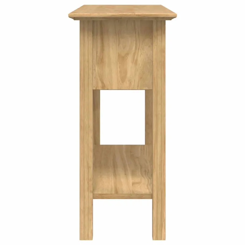 Konsolinis stalas su stalčių BODO Medus ruda 91 x 34.7 x 74 cm