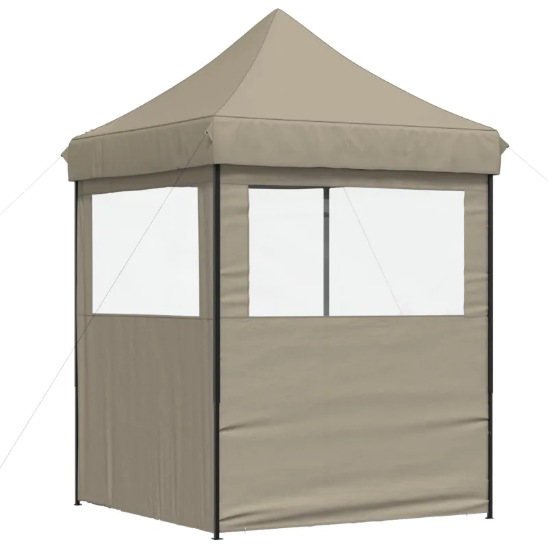 Šventės palapinė Taupe 200 x 200 x 306 cm Oksfordo audinys