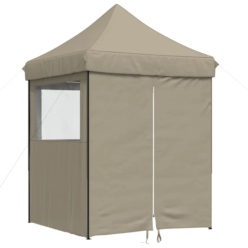 Šventės palapinė Taupe 200 x 200 x 306 cm Oksfordo audinys