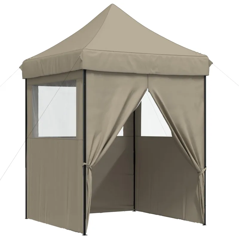 Šventės palapinė Taupe 200 x 200 x 306 cm Oksfordo audinys