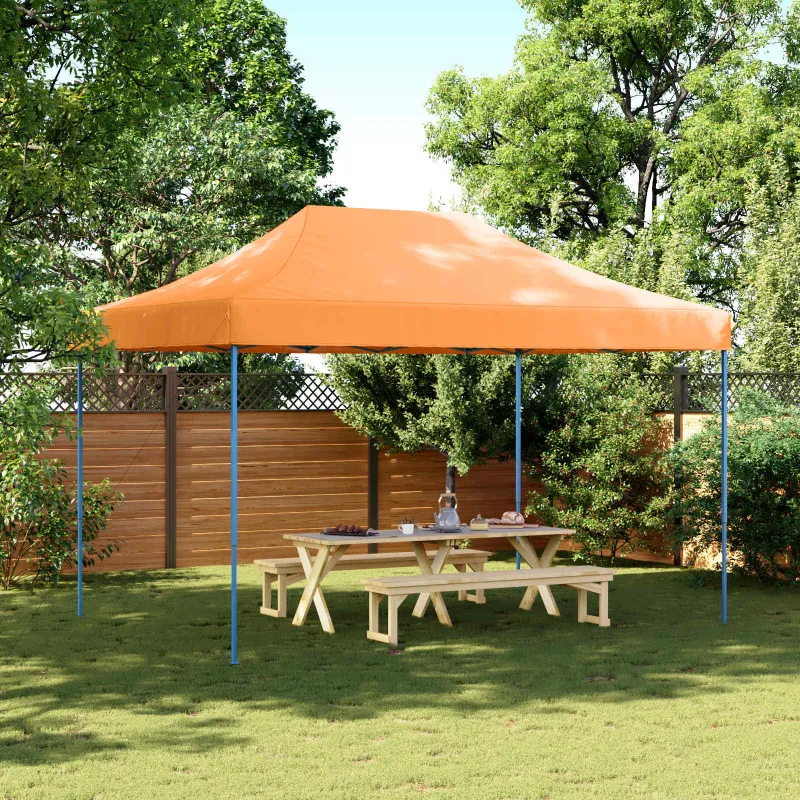Šventės palapinė Oranžinė 279 x 410 x 315 cm Oksfordo audinys