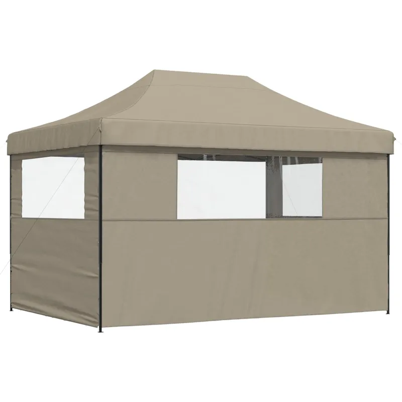 Šventės palapinė Taupe 279 x 410 x 315 cm Oksfordo audinys