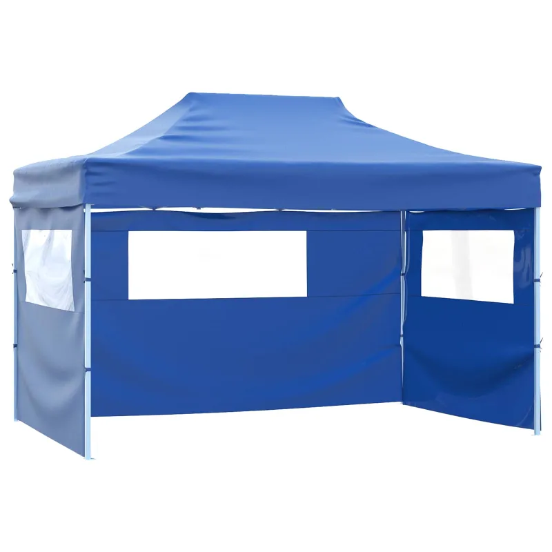 Šventės palapinė Mėlyna 280 x 410 x 315 cm Oksfordo audinys