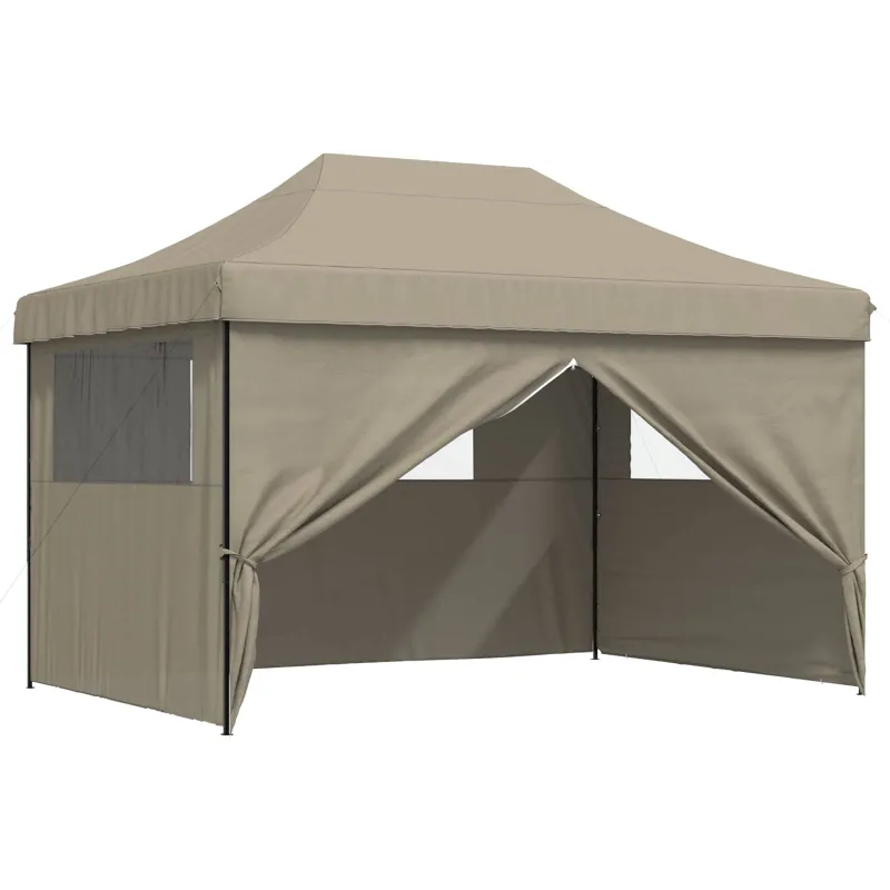 Šventės palapinė Taupe 279 x 410 x 315 cm Oksfordo audinys