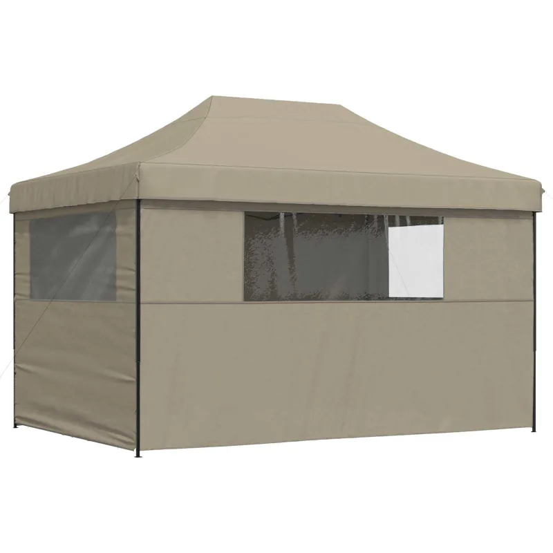Šventės palapinė Taupe 279 x 410 x 315 cm Oksfordo audinys