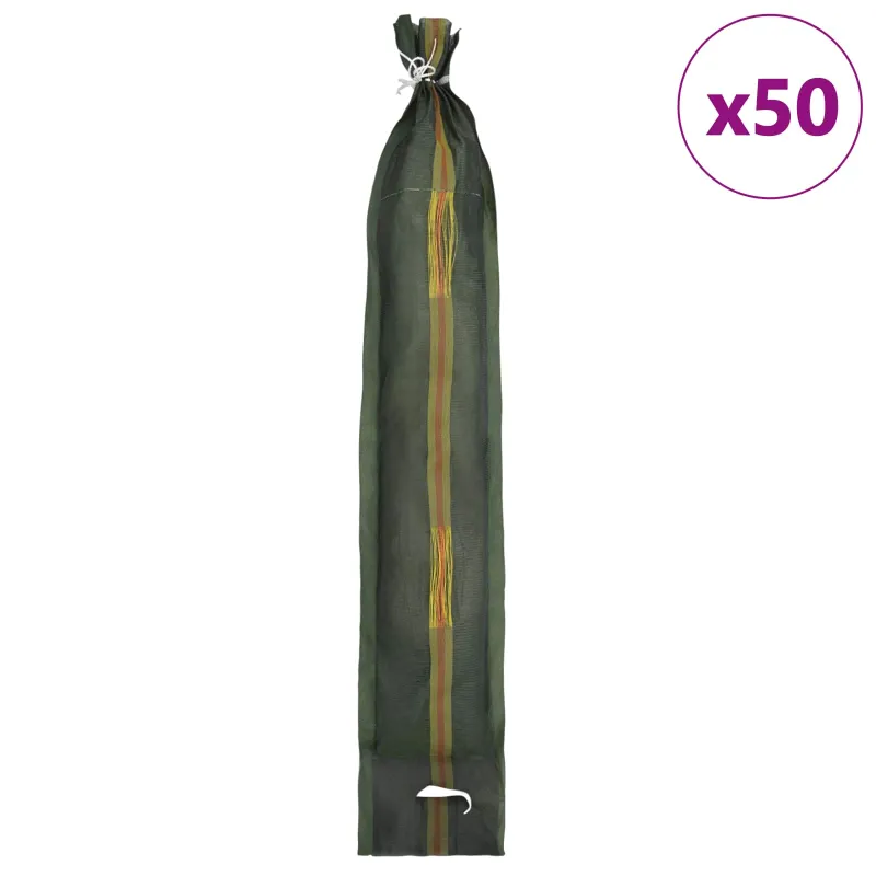 Maišai su smėliu 50 pcs Žalia 120 x 27 cm HDPE