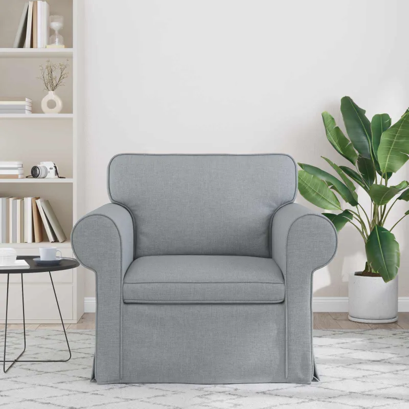 Sofa Šviesiai pilka 95 x 82 x 80 cm audinys