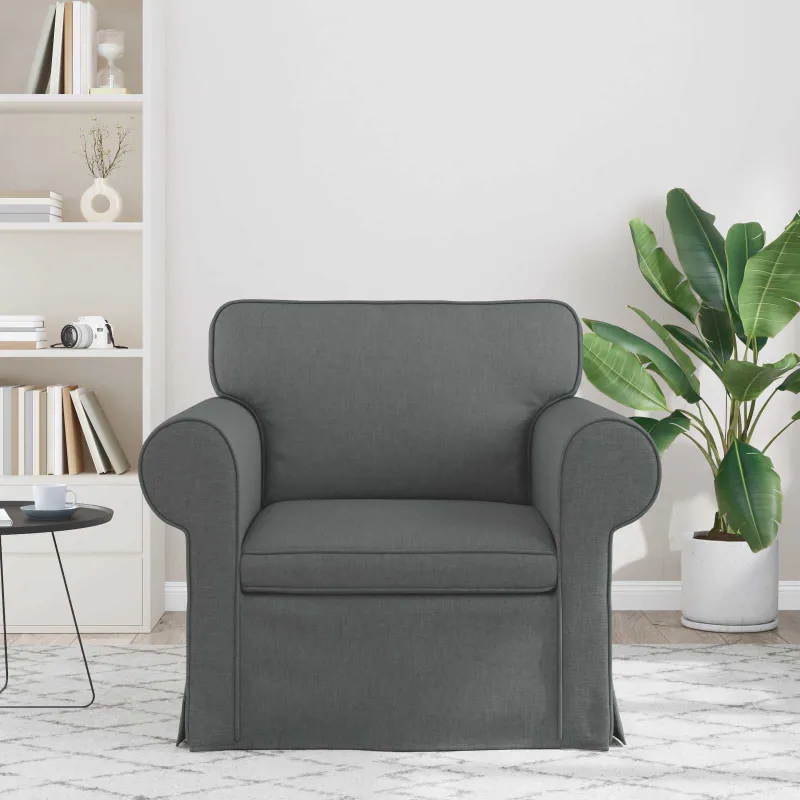 Sofa Tamsiai pilka 95 x 82 x 80 cm audinys
