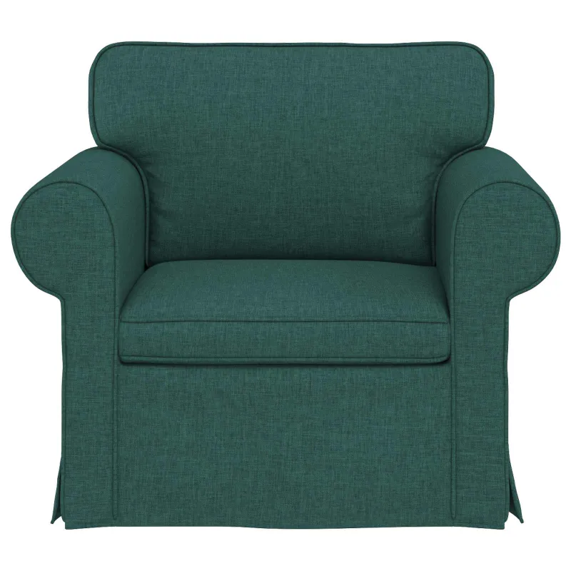 Sofa Tamsiai žalia 95 x 82 x 80 cm audinys